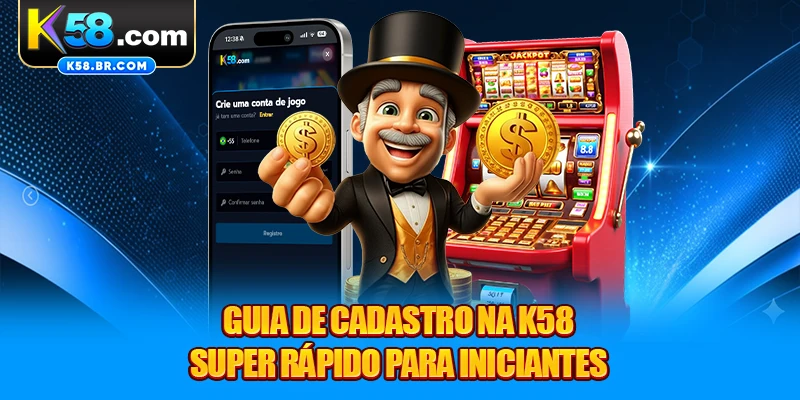 Guia de cadastro na K58 super rápido para iniciantes