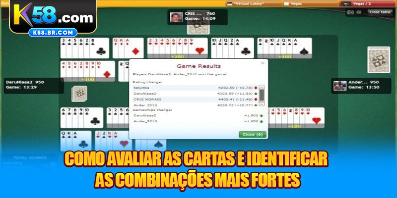Como avaliar as cartas e identificar as combinações mais fortes