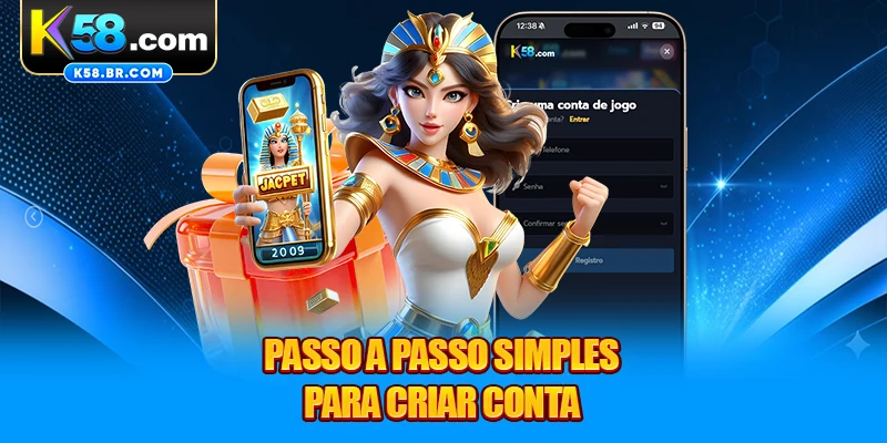 Passo a passo simples para criar conta