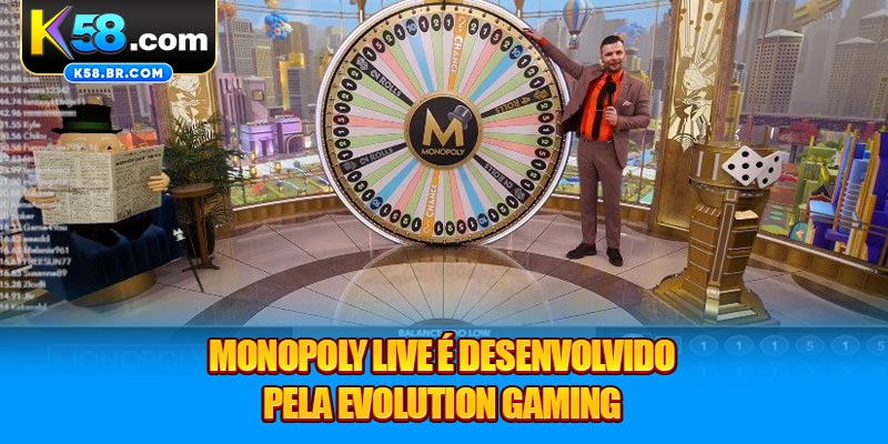 Monopoly Live é desenvolvido pela Evolution Gaming