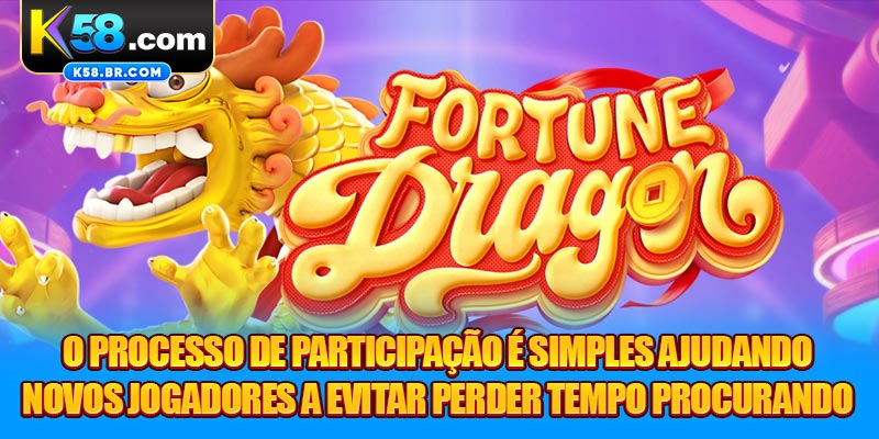 O processo de participação é simples ajudando novos jogadores a evitar perder tempo procurando