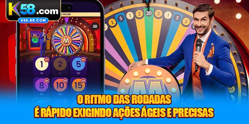 O ritmo das rodadas é rápido exigindo ações ágeis e precisas